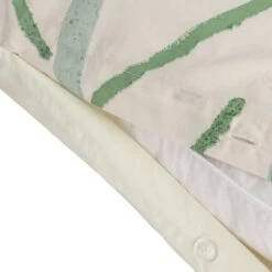 Habitat Cotton 180TC Maxi Leaf Green Bedding Set - Double -Home Furnishing Store 9576119 R Z004A