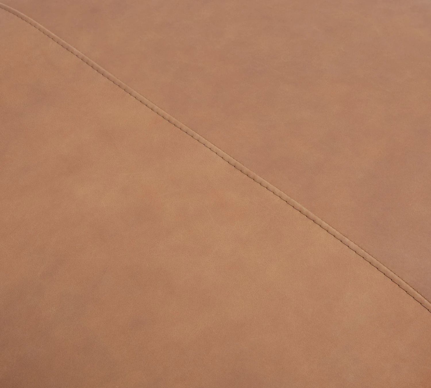 Habitat Florence Leather Ottoman Footstool - Tan 3 Habitat Florence Leather Ottoman Footstool - Tan - Image 3