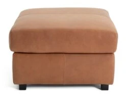 Habitat Florence Leather Ottoman Footstool - Tan 10 Habitat Florence Leather Ottoman Footstool - Tan -Home Furnishing Store 9576267 R Z002A