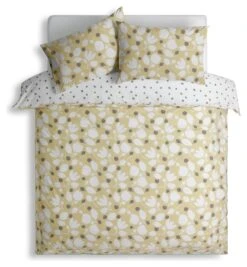 Habitat Scandi Floral Yellow & White Bedding Set - Single -Home Furnishing Store 9584455 R Z002A