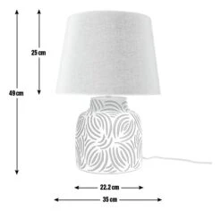 Habitat Lynx Brush Stroke Ceramic Table Lamp - Black & White 9 Habitat Lynx Brush Stroke Ceramic Table Lamp - Black & White -Home Furnishing Store 9585289 R E001