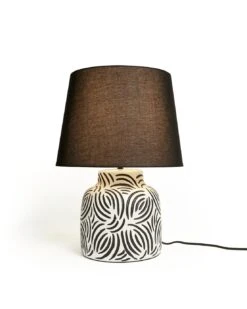 Habitat Lynx Brush Stroke Ceramic Table Lamp - Black & White 13 Habitat Lynx Brush Stroke Ceramic Table Lamp - Black & White -Home Furnishing Store 9585289 R Z002C