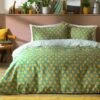Habitat Sunburst Geo Green & Mustard Bedding Set - Single