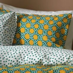 Habitat Sunburst Geo Green & Mustard Bedding Set - Single -Home Furnishing Store 9588042 R Z006A