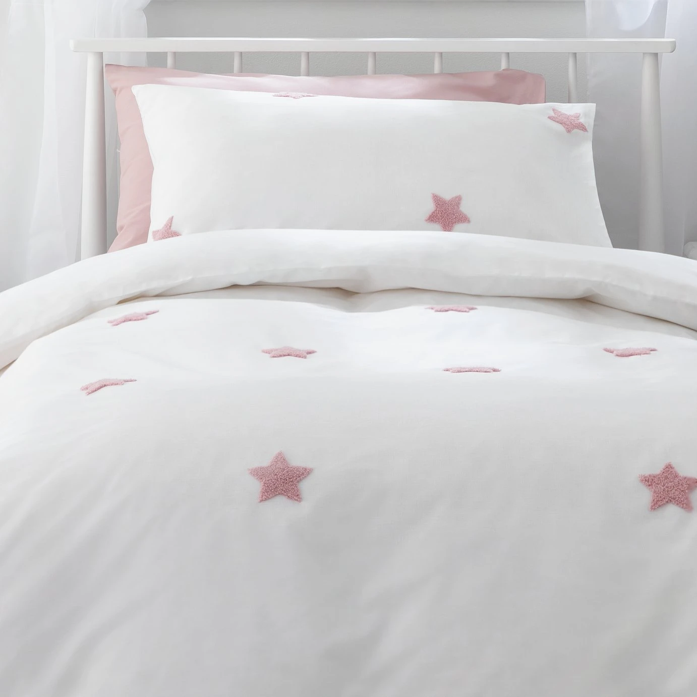 Habitat Tufted Star Pink Kids Bedding Set - Single 1 Habitat Tufted Star Pink Kids Bedding Set - Single