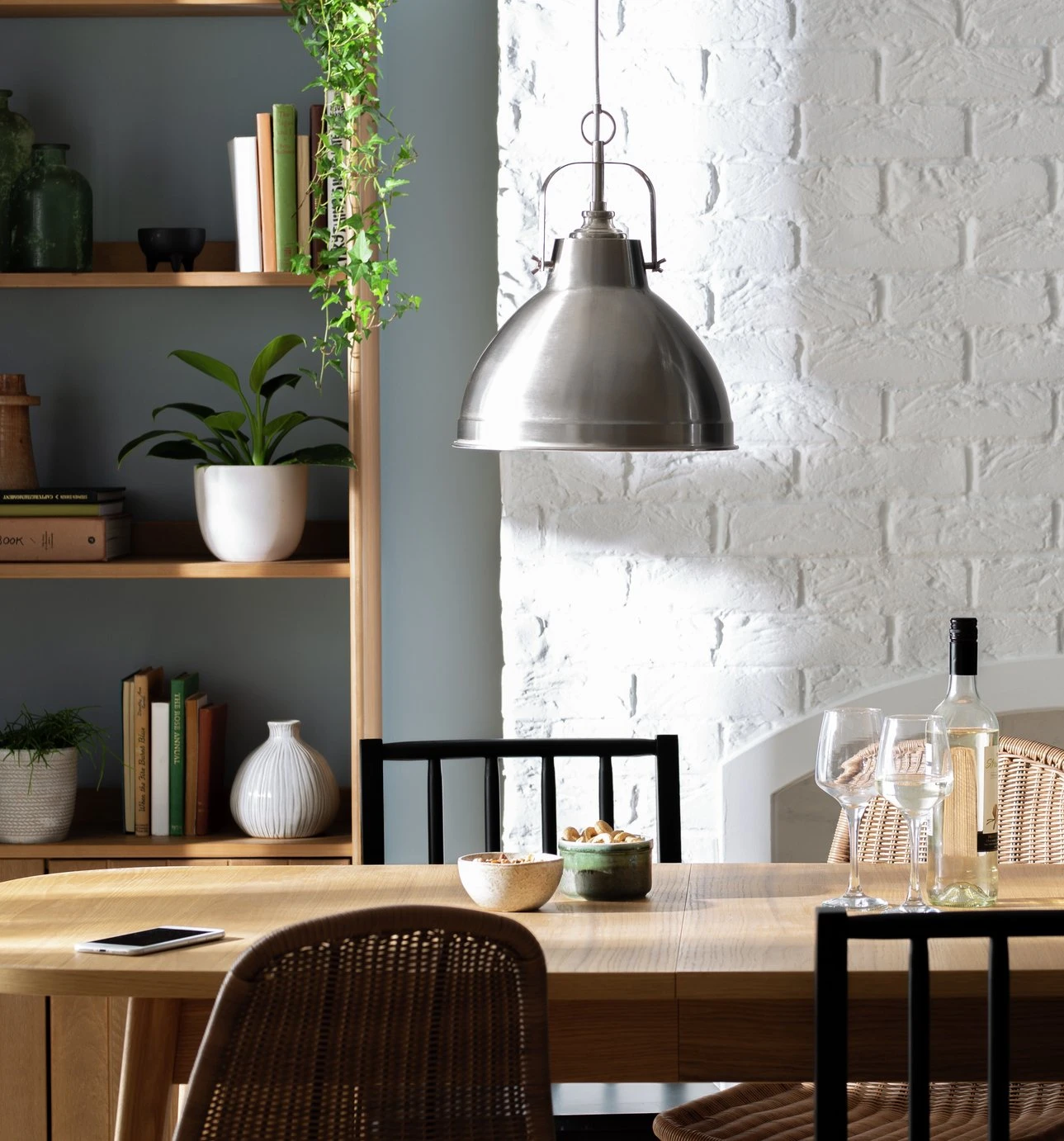 Habitat Cetus Fisherman Pendant - Satin Nickel 1 Habitat Cetus Fisherman Pendant - Satin Nickel