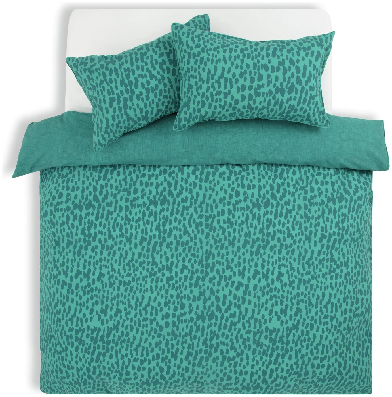 Habitat Emerald Brush Strokes Green Bedding Set - Single 3 Habitat Emerald Brush Strokes Green Bedding Set - Single - Image 3