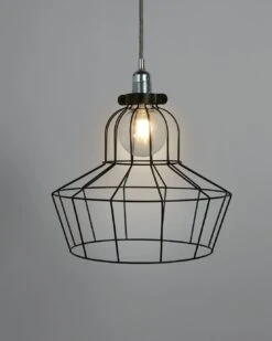 Habitat Indus Large Country Wire Shade - Black -Home Furnishing Store 9602928 R Z003C