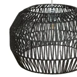Habitat Neda Rope 55cm Shade - Black -Home Furnishing Store 9604359 R Z002A