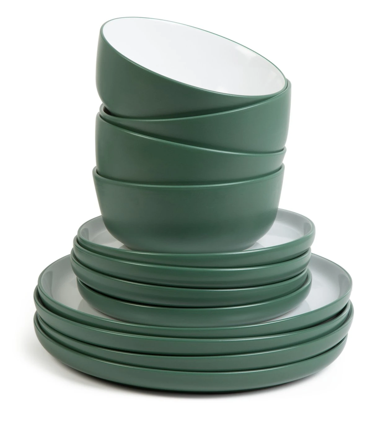 Habitat Two Tone 16 Piece Stoneware Dinner Set 3 Habitat Two Tone 16 Piece Stoneware Dinner Set - Image 3