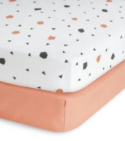 New Products 3 Habitat Kids Cotton Geo Shapes Pack Of 2 Fitted Sheet - Cot