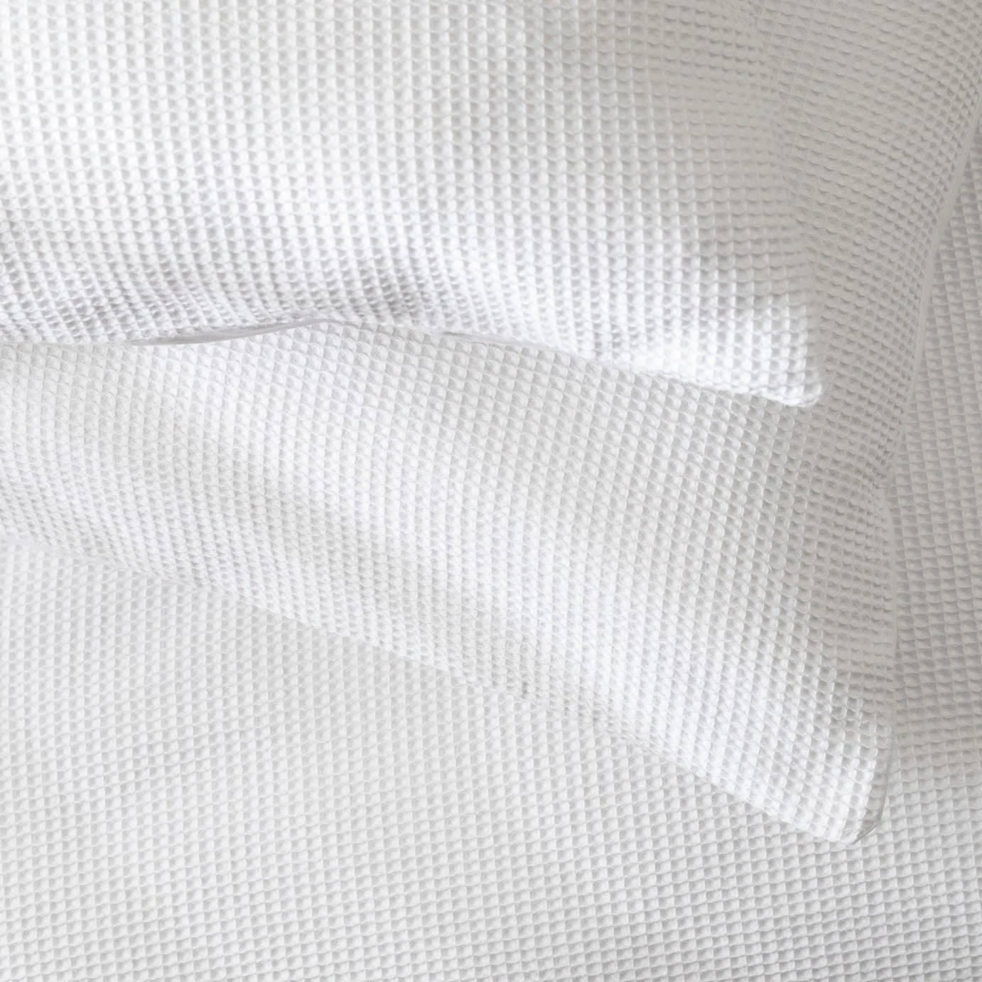 Habitat Cotton Waffle Plain White Bedding Set - Single 4 Habitat Cotton Waffle Plain White Bedding Set - Single - Image 4