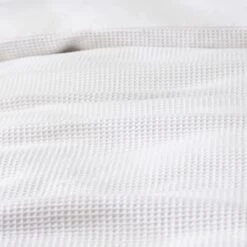 Habitat Cotton Waffle Plain White Bedding Set - Single 11 Habitat Cotton Waffle Plain White Bedding Set - Single -Home Furnishing Store 9607064 R Z005A
