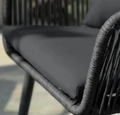 Habitat Malta 4 Seater Rattan Effect Patio Set - Black -Home Furnishing Store 9609127 R Z005C