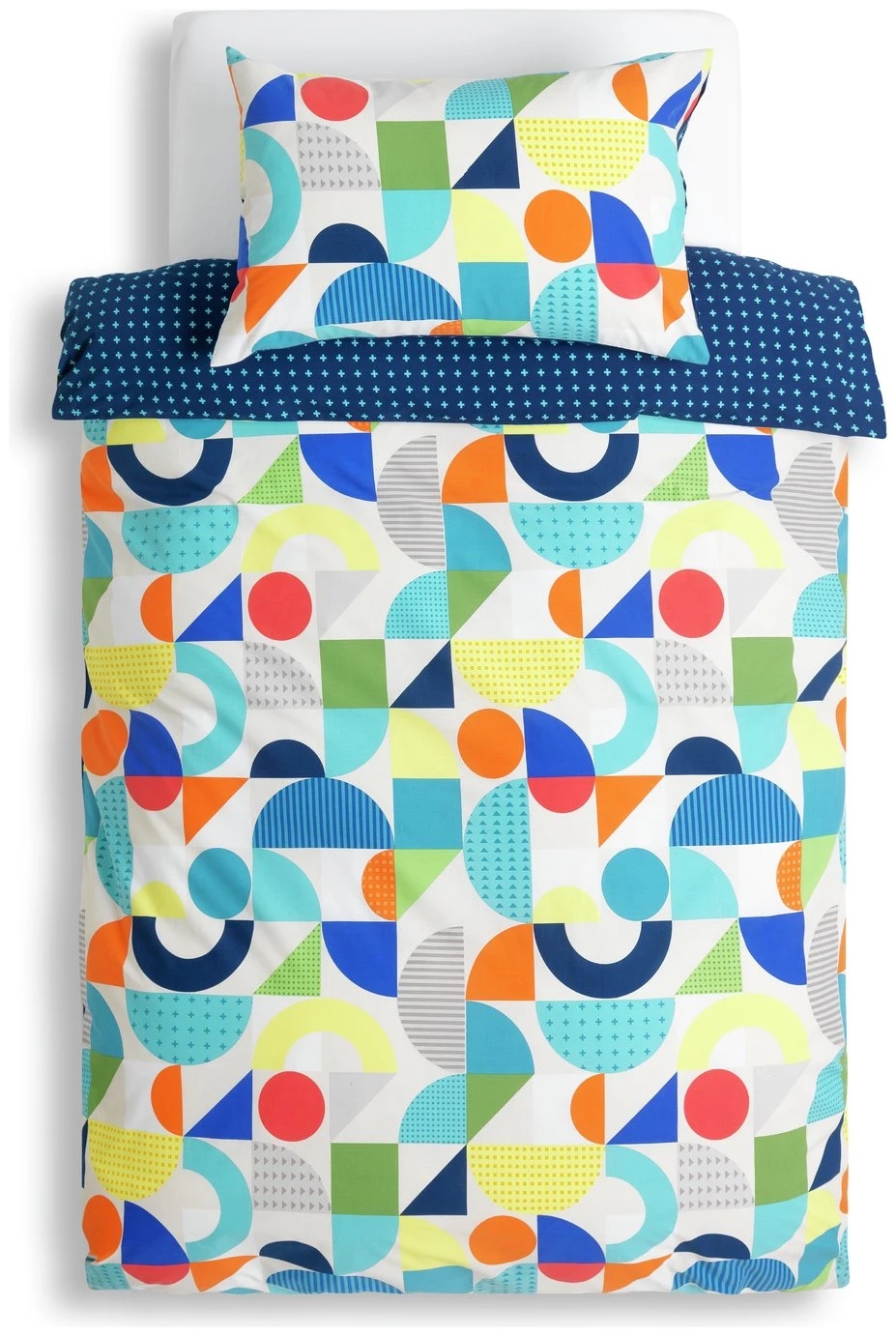 Habitat Kids Geo Shapes Twin Pack Bedding Set - Double 3 Habitat Kids Geo Shapes Twin Pack Bedding Set - Double - Image 3