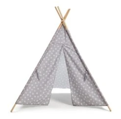 Habitat Kids Grey Stars Teepee Tent -Home Furnishing Store 9611005 R Z002A