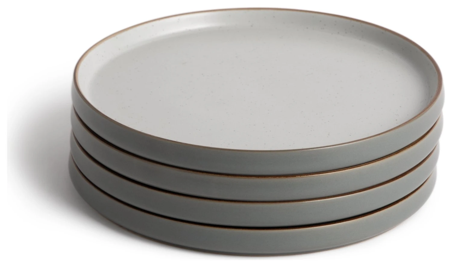 Habitat Speckle Set Of 4 Side Plate - Grey 1 Habitat Speckle Set Of 4 Side Plate - Grey
