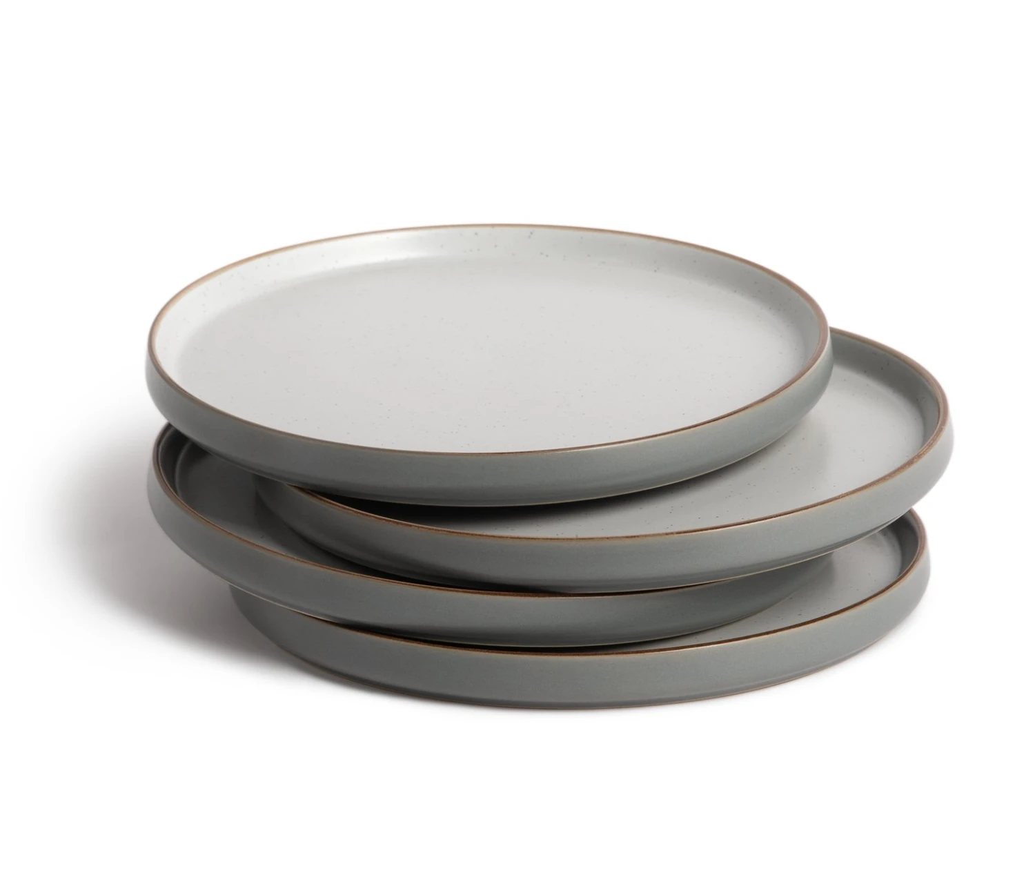 Habitat Speckle Set Of 4 Side Plate - Grey 4 Habitat Speckle Set Of 4 Side Plate - Grey - Image 4