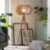 Habitat Achille Ash Wooden Tripod Floor Lamp - Oak