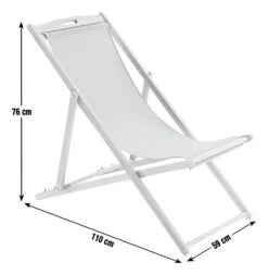 Habitat Folding Wooden Garden Deck Chair - White -Home Furnishing Store 9622829 R E001