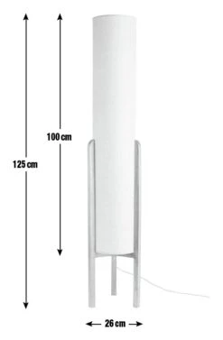 Habitat Arbaa Woven Column Floor Lamp - Natural -Home Furnishing Store 9622939 R E001