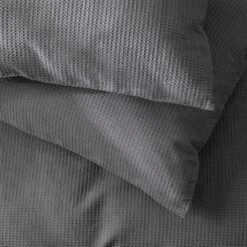Habitat Cotton Waffle Plain Charcoal Bedding Set - Single -Home Furnishing Store 9625211 R Z003A
