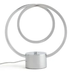 Habitat Pill Metal LED Table Lamp - Brushed Chrome -Home Furnishing Store 9625345 R Z003A