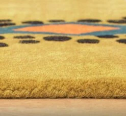 Habitat Kids Dragon Shaped Rug - Mustard - 100x150cm -Home Furnishing Store 9627817 R Z002C