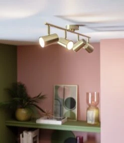 Habitat Este 4 Light Spot Light - Brass -Home Furnishing Store 9633722 R Z002C