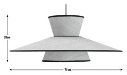 Habitat Otto 2 Tier Pendant Shade - Natural -Home Furnishing Store 9636561 R E001