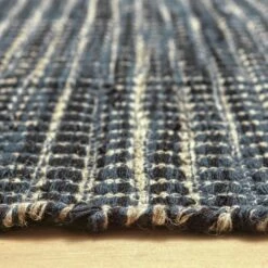 Habitat Leonardo Flatweave Wool Rug - Navy Blue - 170x240cm 8 Habitat Leonardo Flatweave Wool Rug - Navy Blue - 170x240cm -Home Furnishing Store 9645631 R Z002C