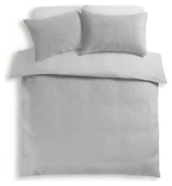 Habitat Pinsonic Velvet Plain Grey Bedding Set - Double 8 Habitat Pinsonic Velvet Plain Grey Bedding Set - Double -Home Furnishing Store 9649338 R Z002A