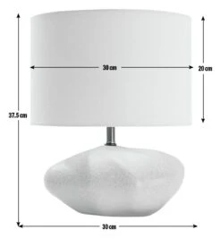 Habitat Ima Pebble Table Lamp - White -Home Furnishing Store 9669954 R E001